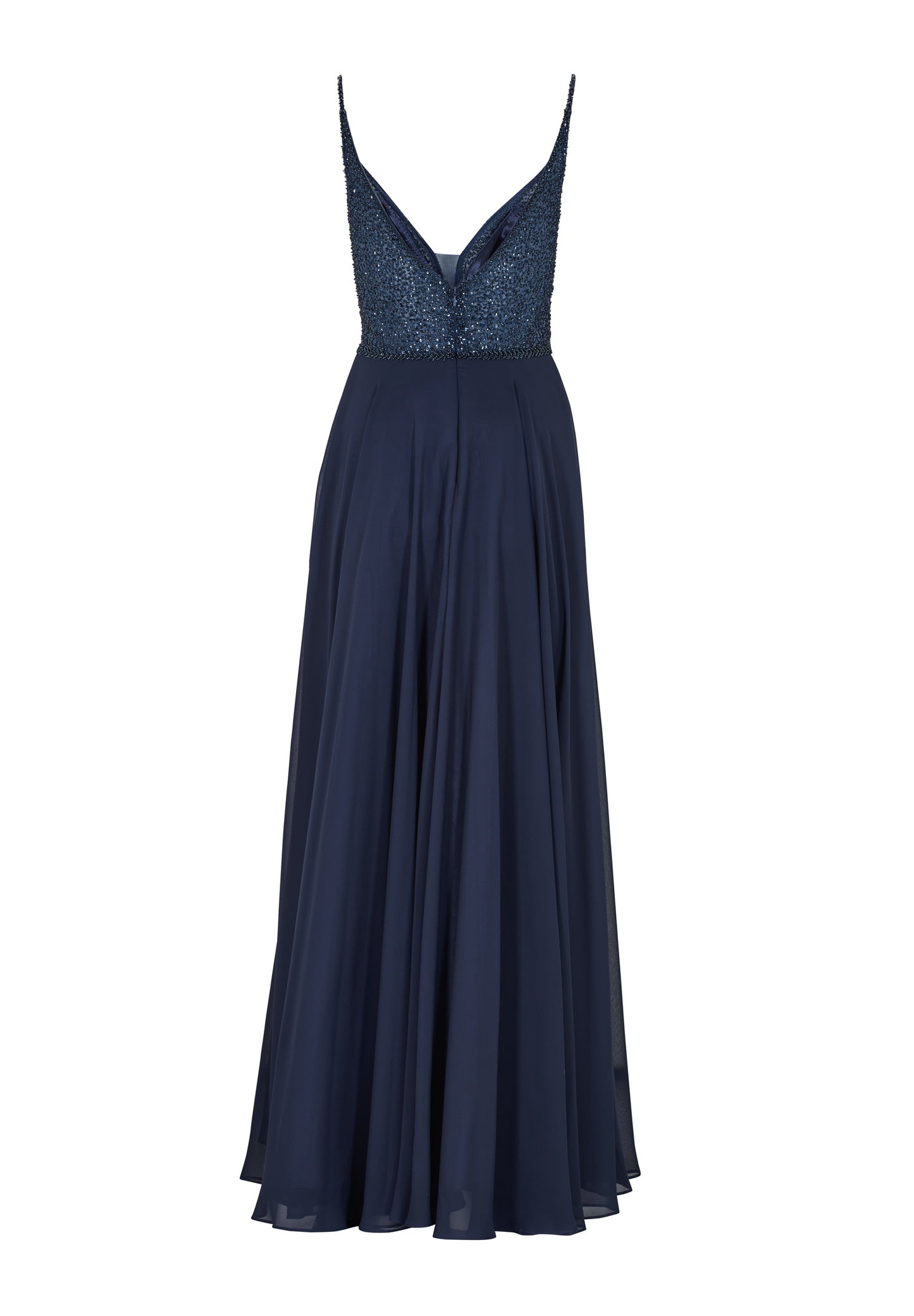 Abendkleid aus Materialmix