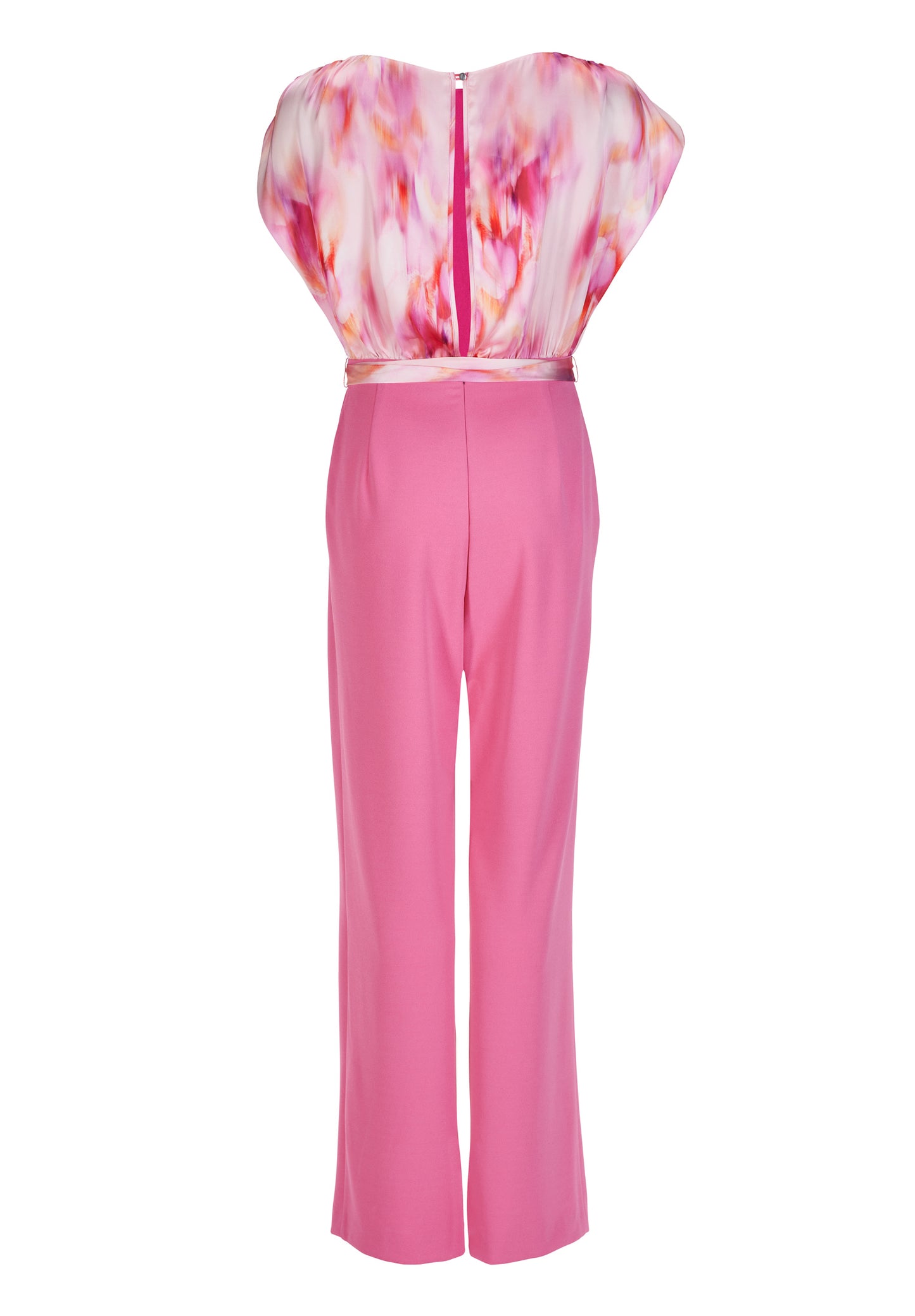 Jumpsuit aus Material Mix