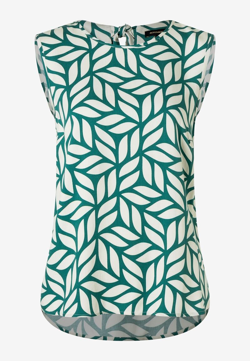 Blusentop grafischer Print Sommer-Kollektion