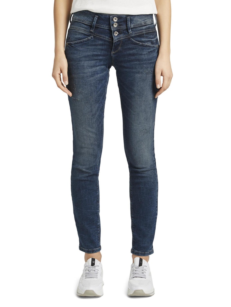 Tom Tailor Alexa slim, random bleached blue denim