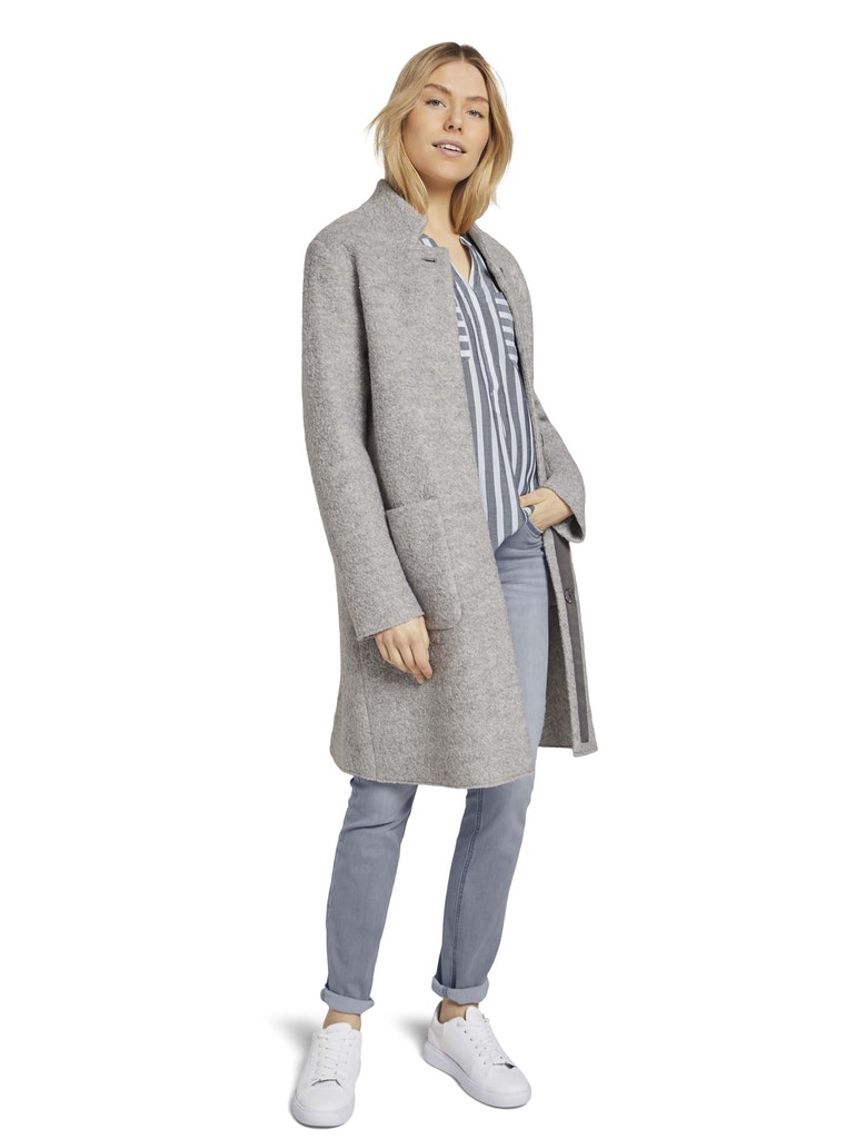 blouse striped, offwhite navy vertical stripe