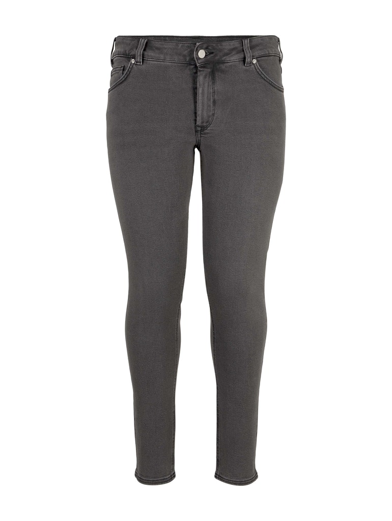 denim skinny dark used look, dark stone black denim