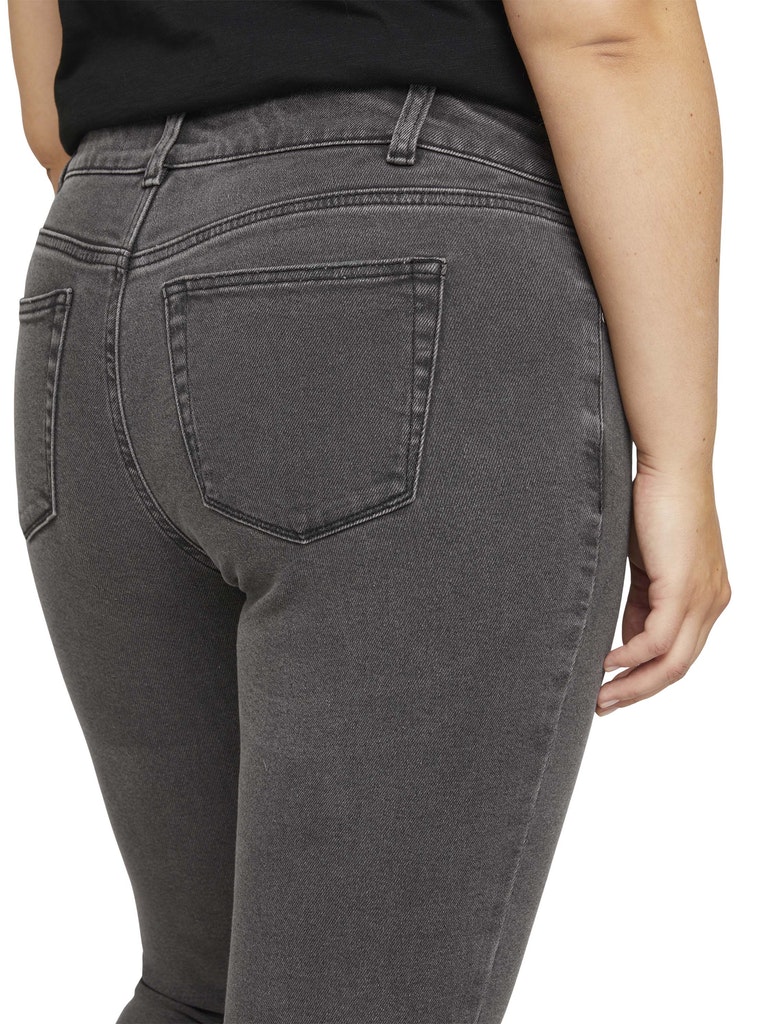 denim skinny dark used look, dark stone black denim