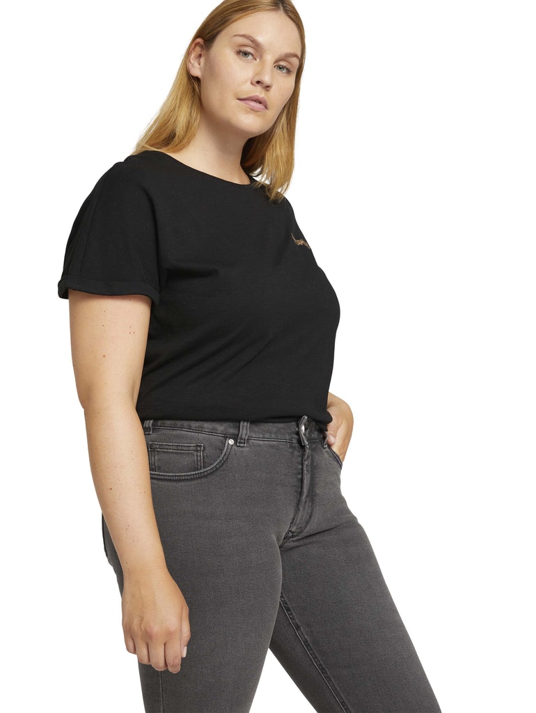 denim skinny dark used look, dark stone black denim