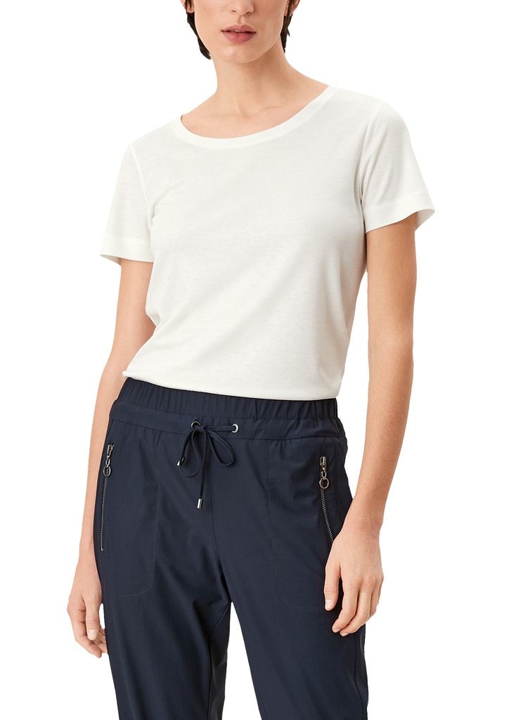 T-Shirt kurzarm, SOFT WHITE