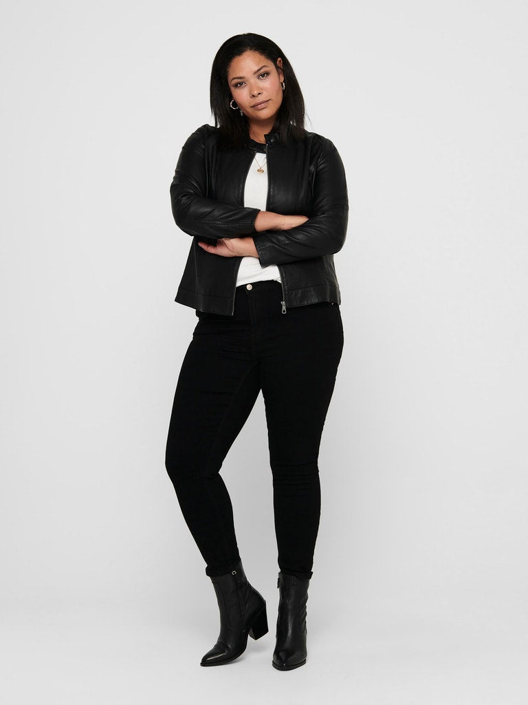 CARROBBER FAUX LEATHER JACKET NOOS