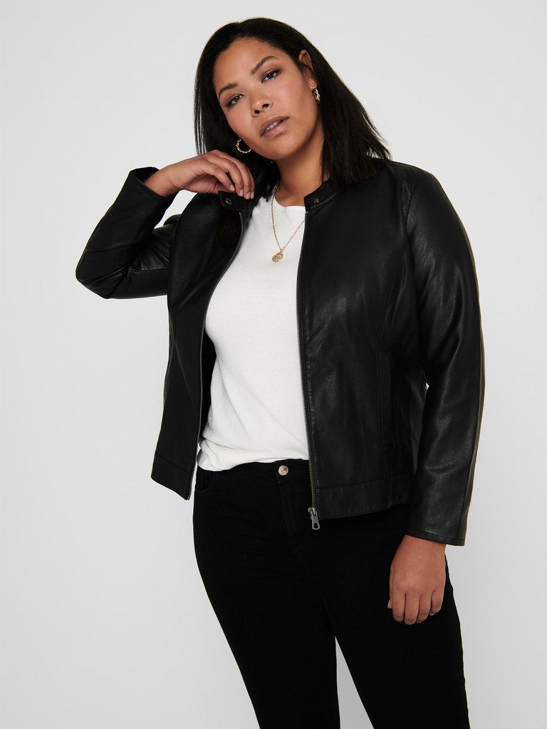 CARROBBER FAUX LEATHER JACKET NOOS