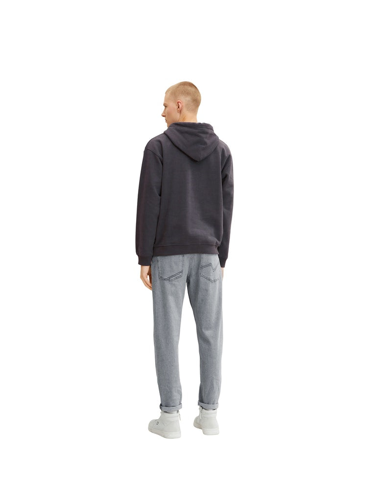 hoody with print, coal grey