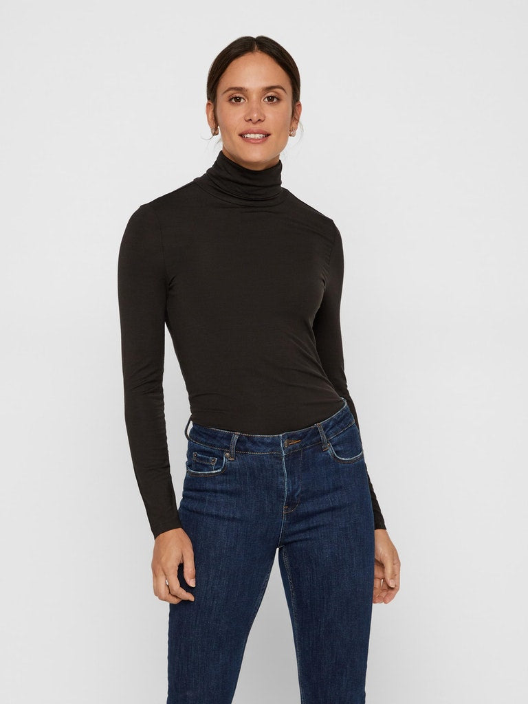 VMAVA LULU LS ROLLNECK BLOUSE GA NOOS