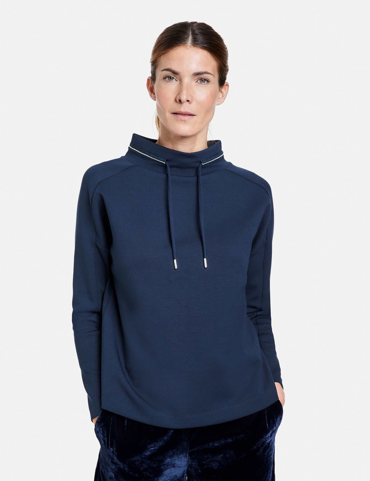 Pullover mit Zierstich
