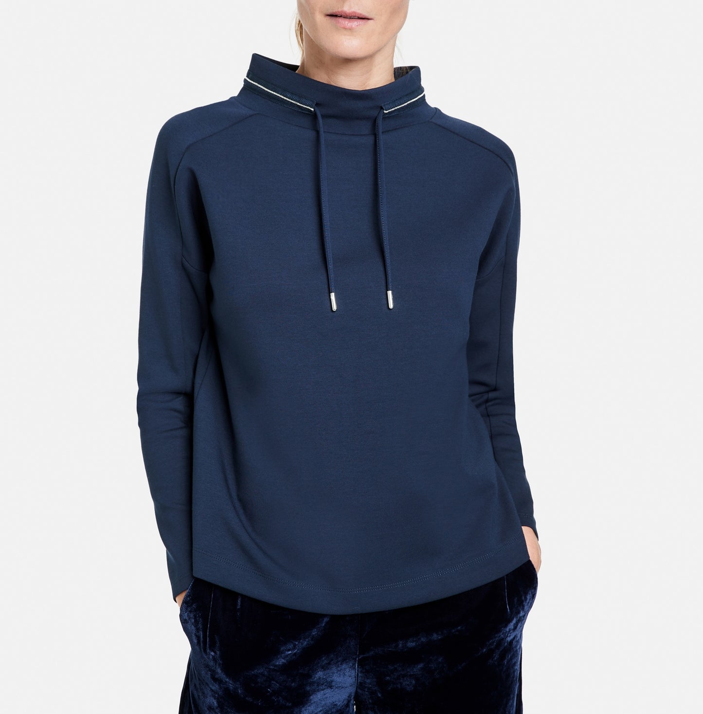 Pullover mit Zierstich
