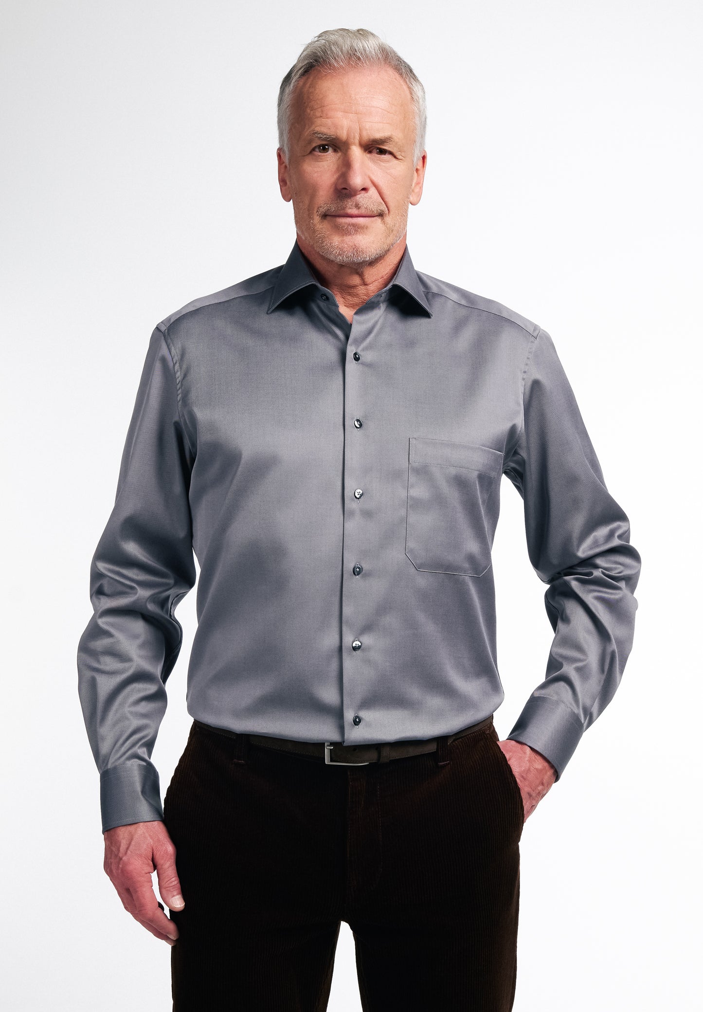 ETERNA LANGARM HEMD COMFORT FIT COVER SHIRT TWILL