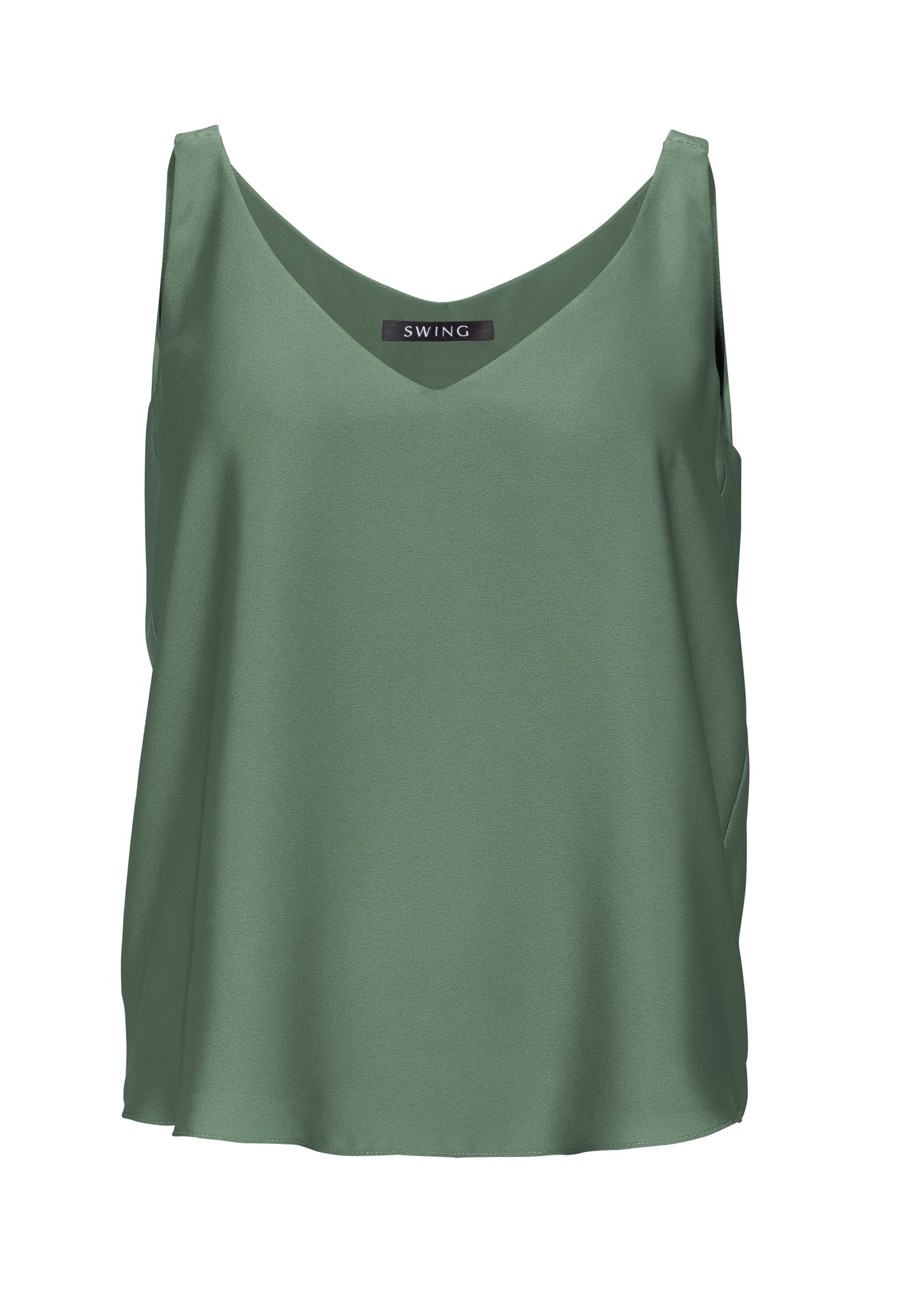 Top aus nachhaltigem Satinchiffon