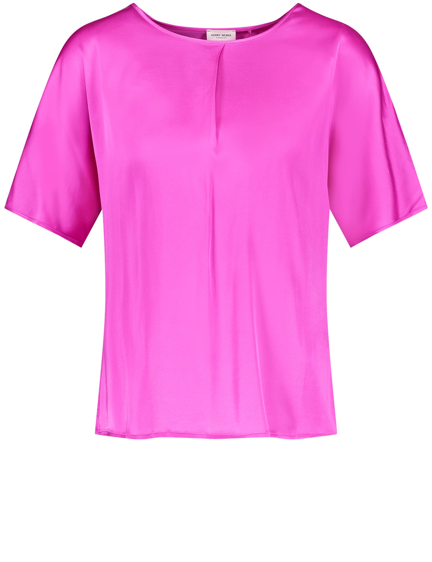 Blusenshirt mit gelegter Falte am Ausschnitt
