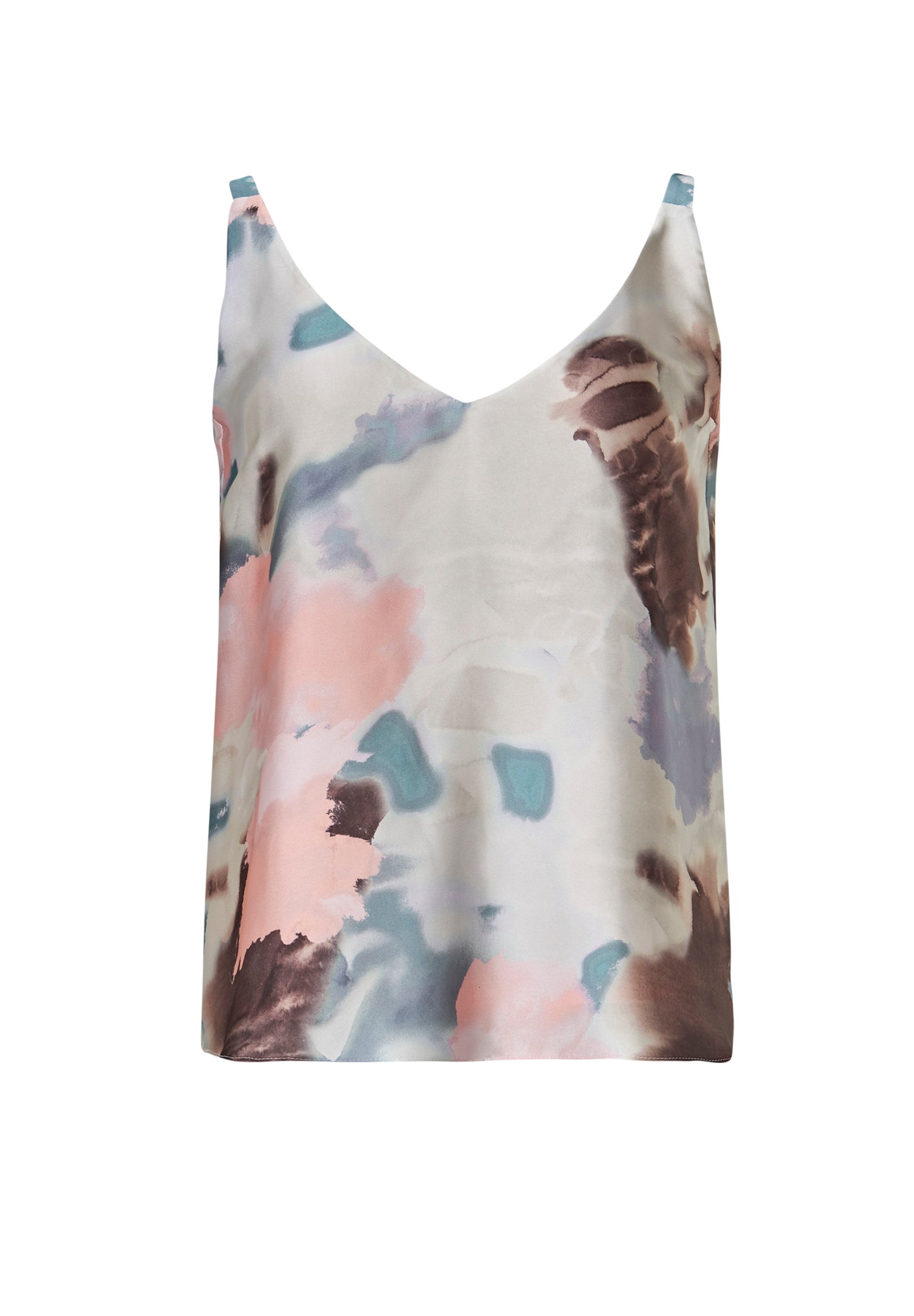 Top aus nachhaltigem Satinchiffon