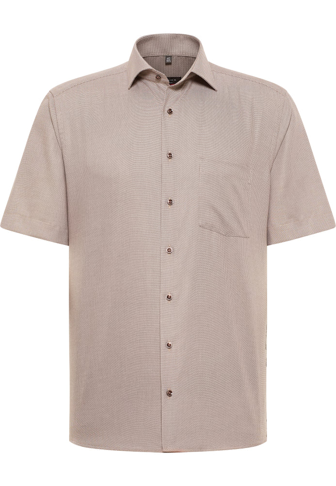 ETERNA strukturiertes Kurzarmhemd MODERN FIT