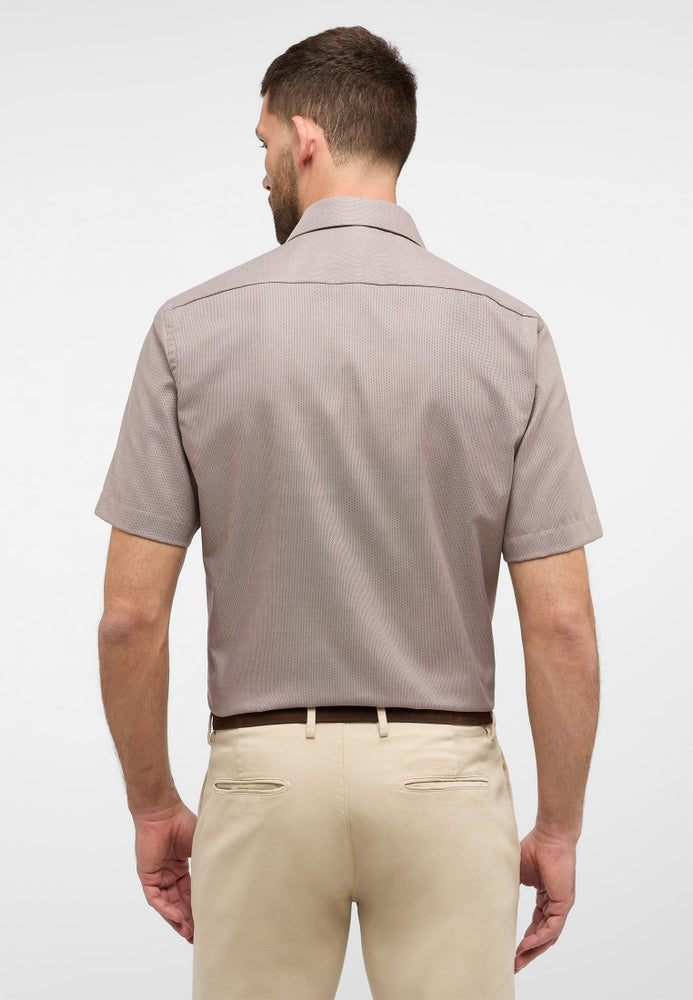 ETERNA strukturiertes Kurzarmhemd MODERN FIT