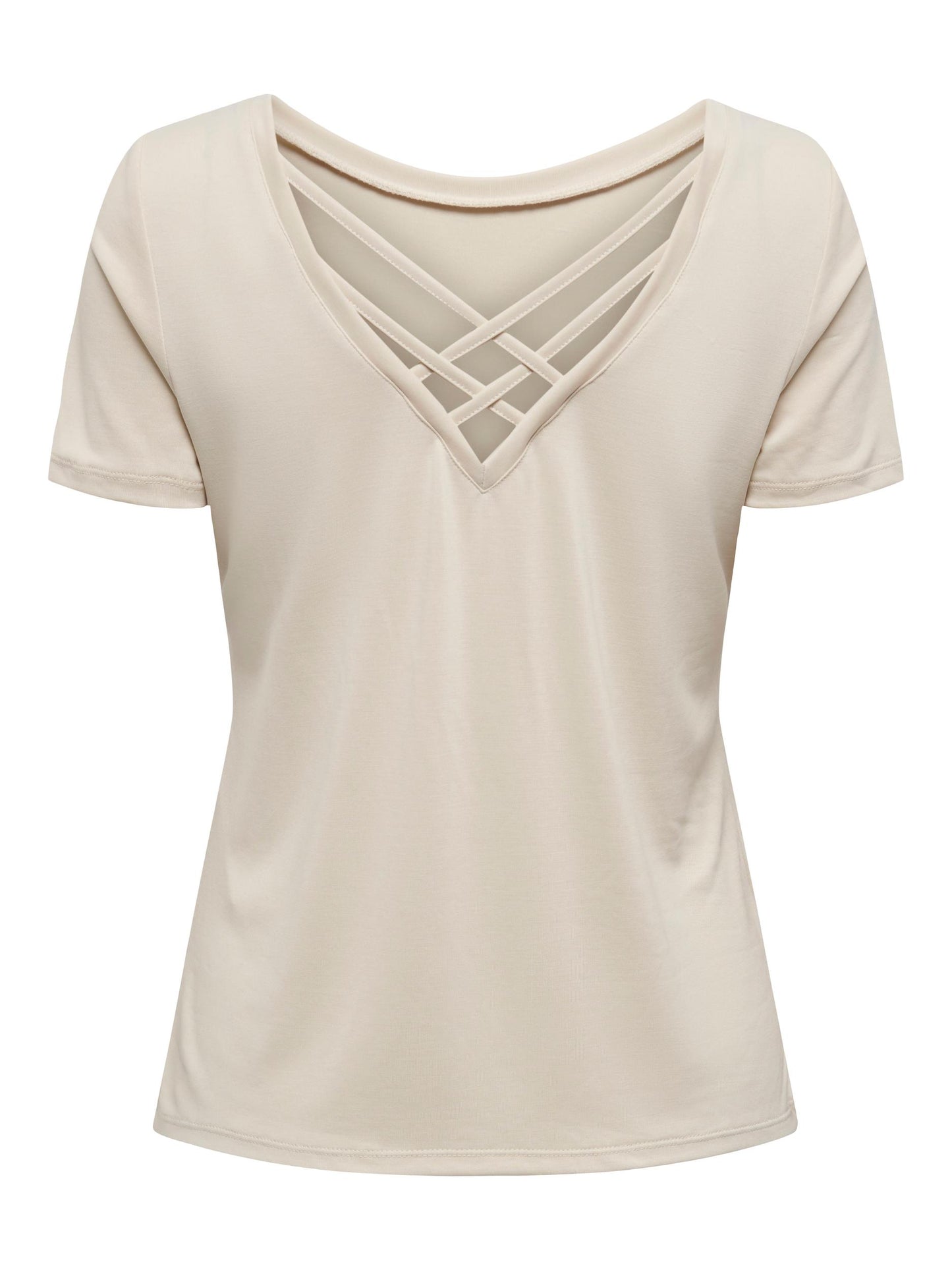 ONLFREE LIFE S/S CROSS BACK TOP BOX JRS