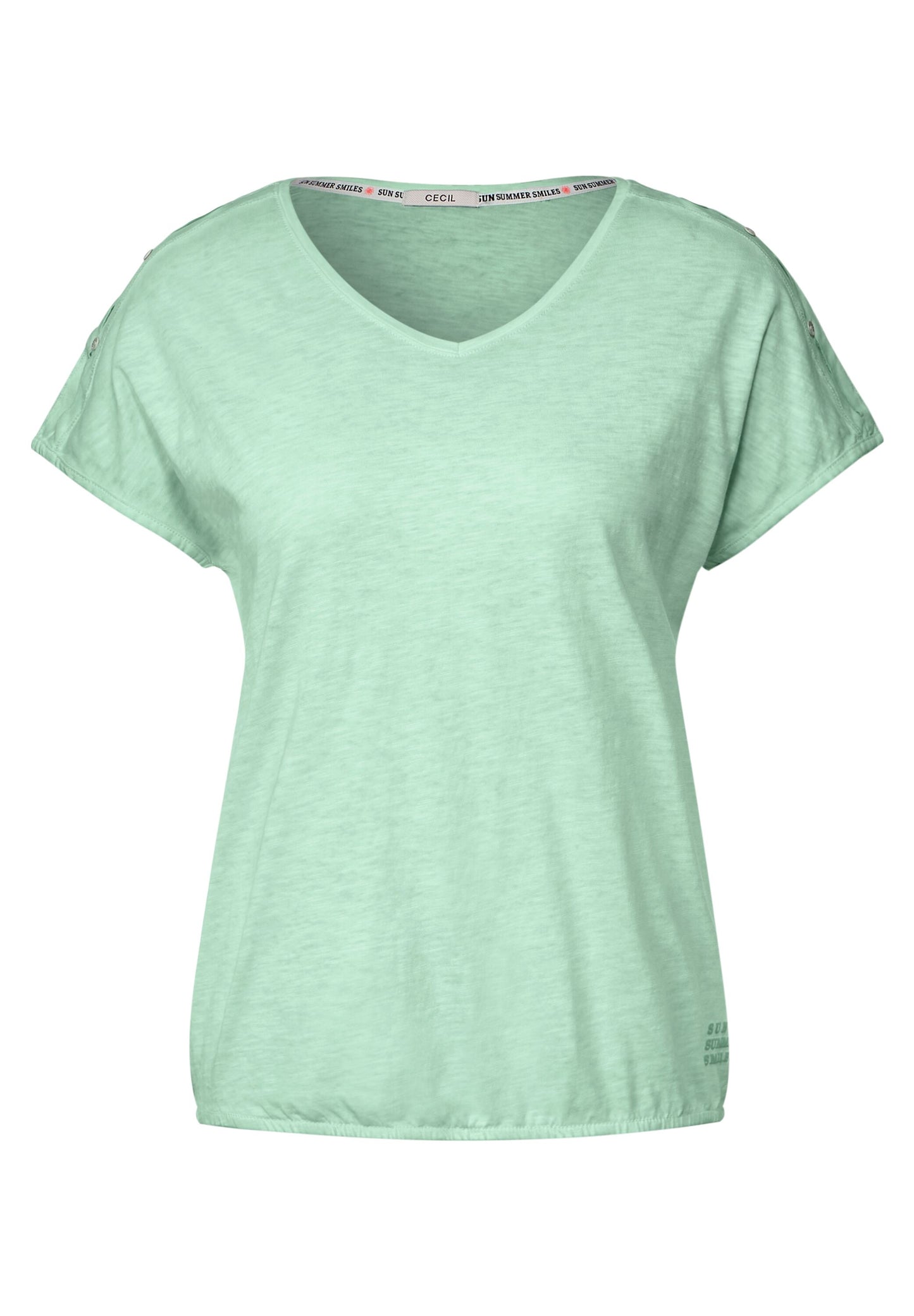 T-Shirt in gewaschener Optik