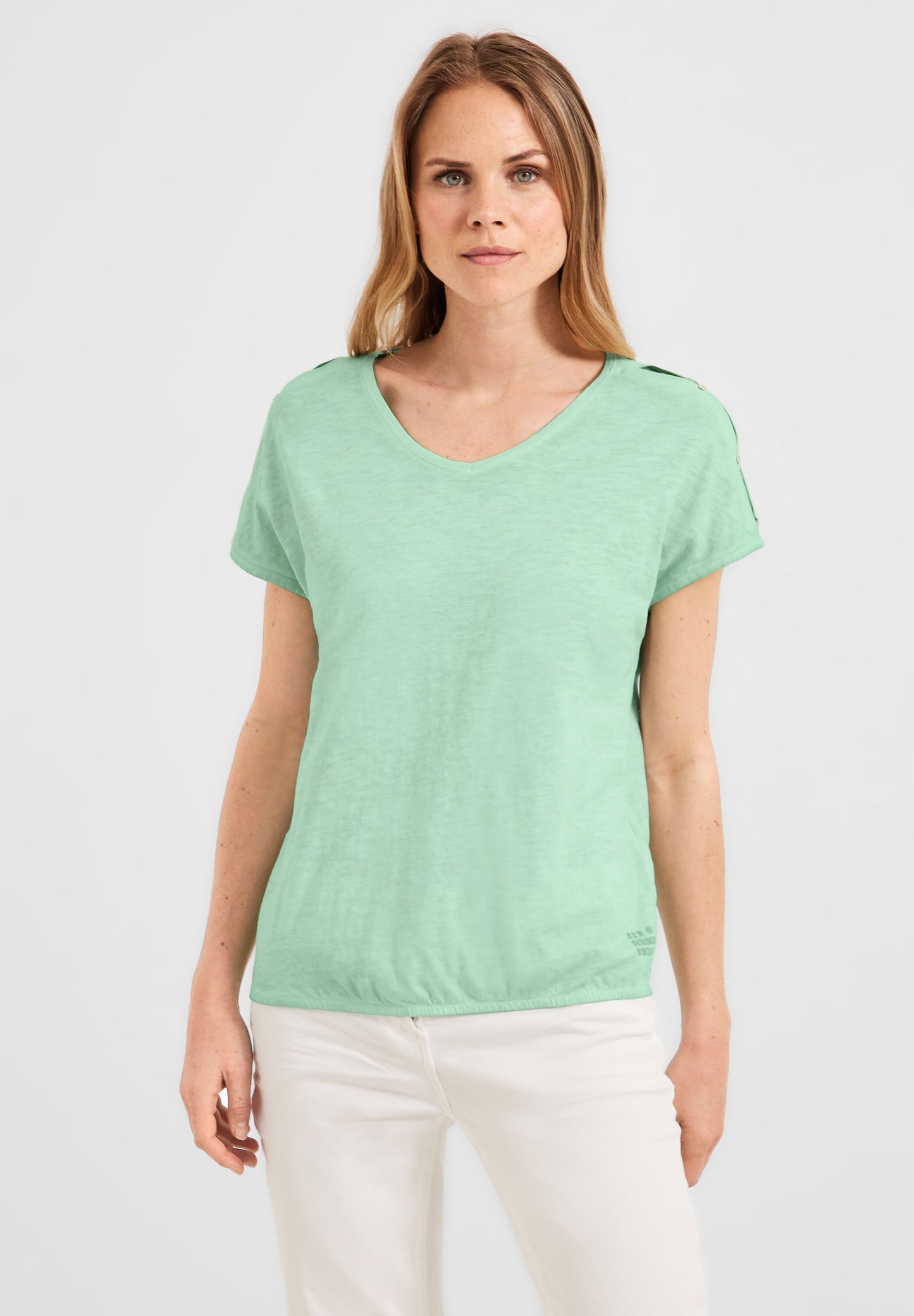 T-Shirt in gewaschener Optik