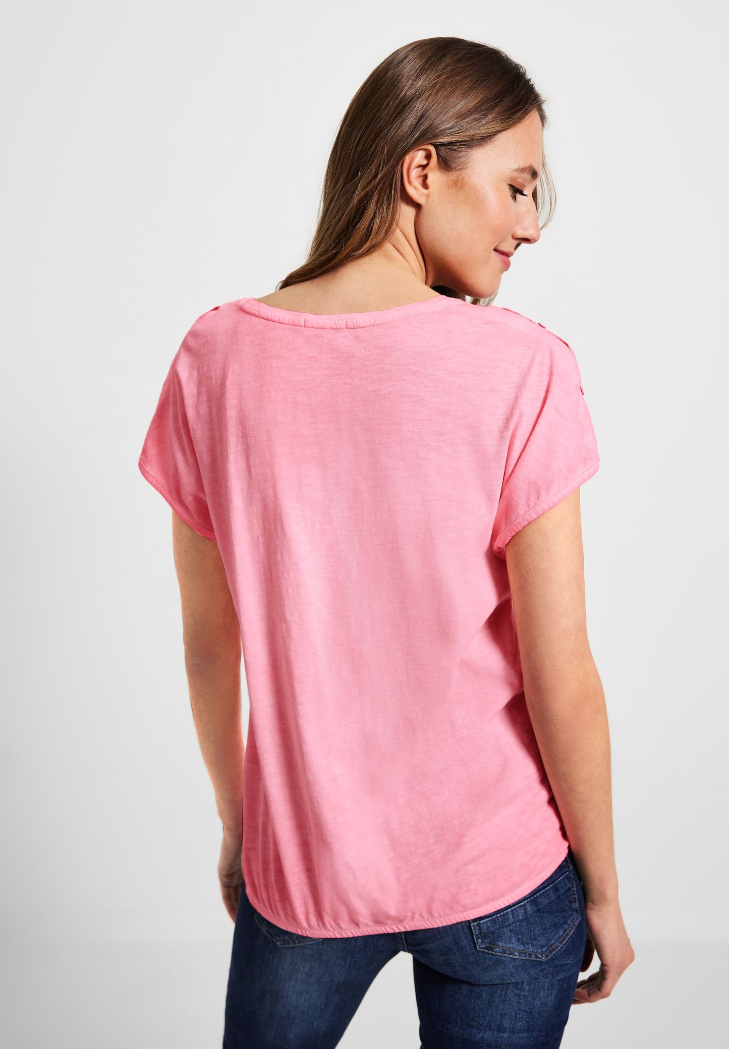T-Shirt in gewaschener Optik