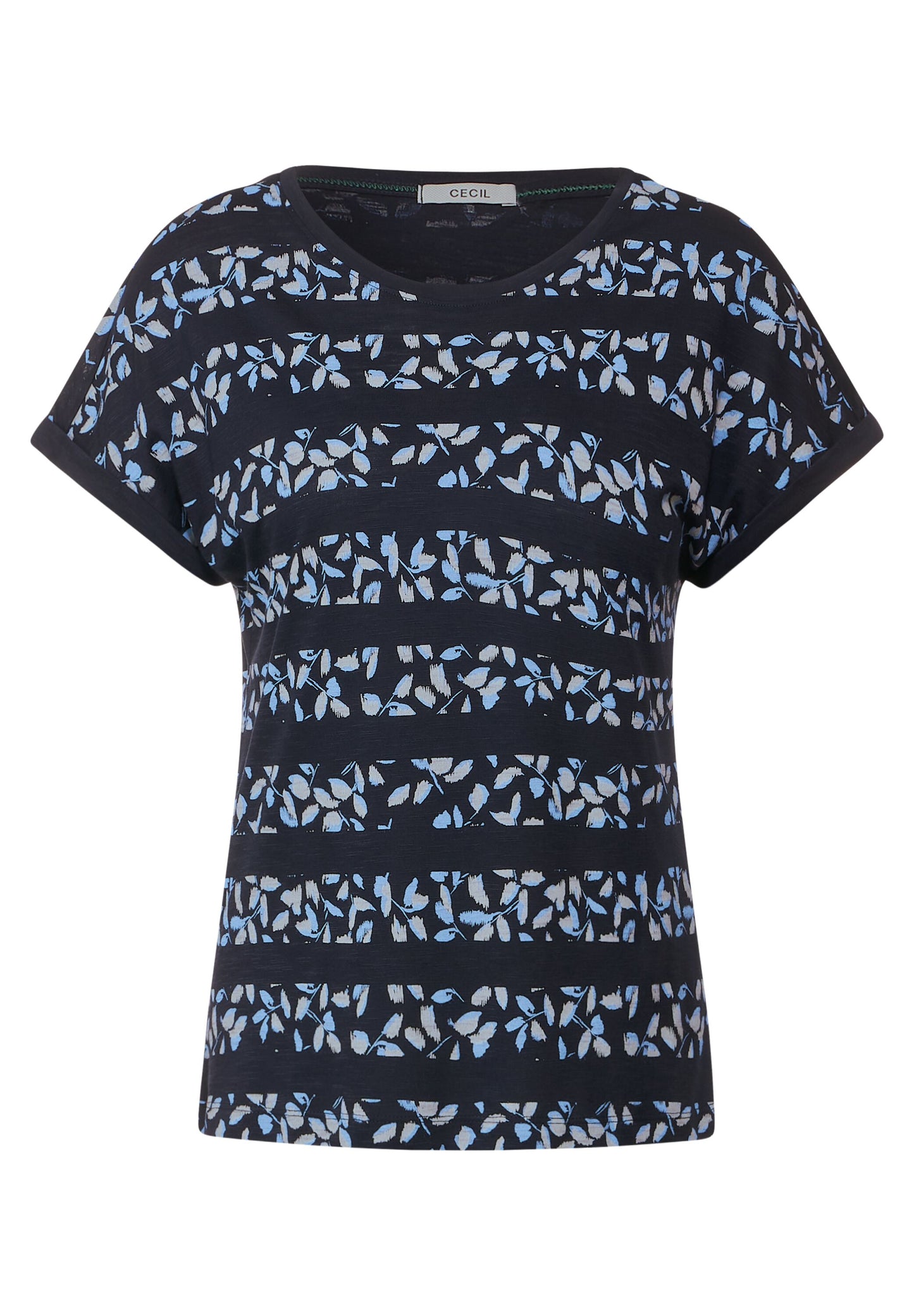Florales Streifenshirt