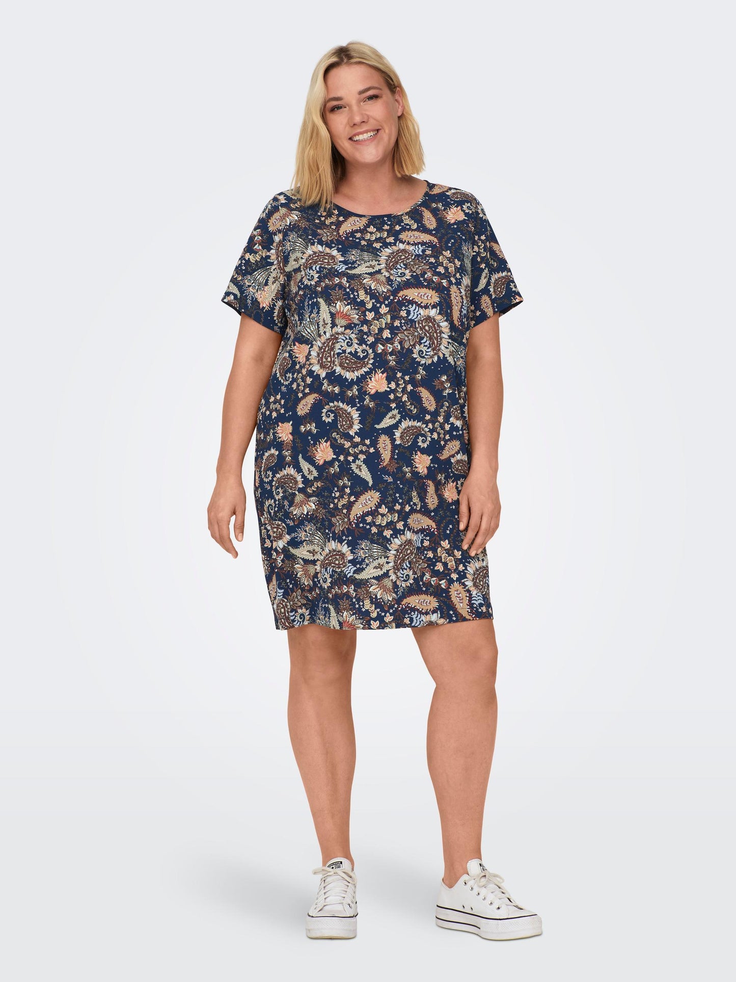 CARLUXIVA SS TUNIC DRESS AOP