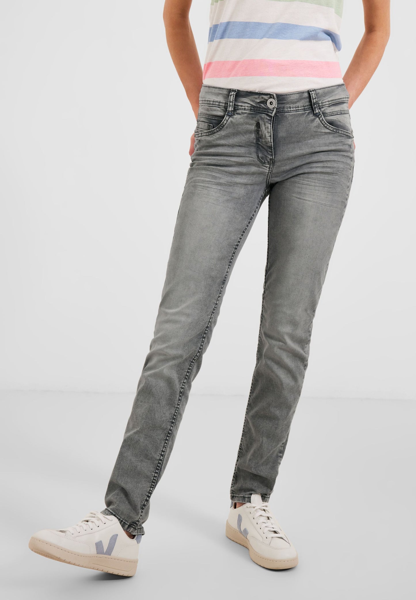 Graue Loose Fit Jeans