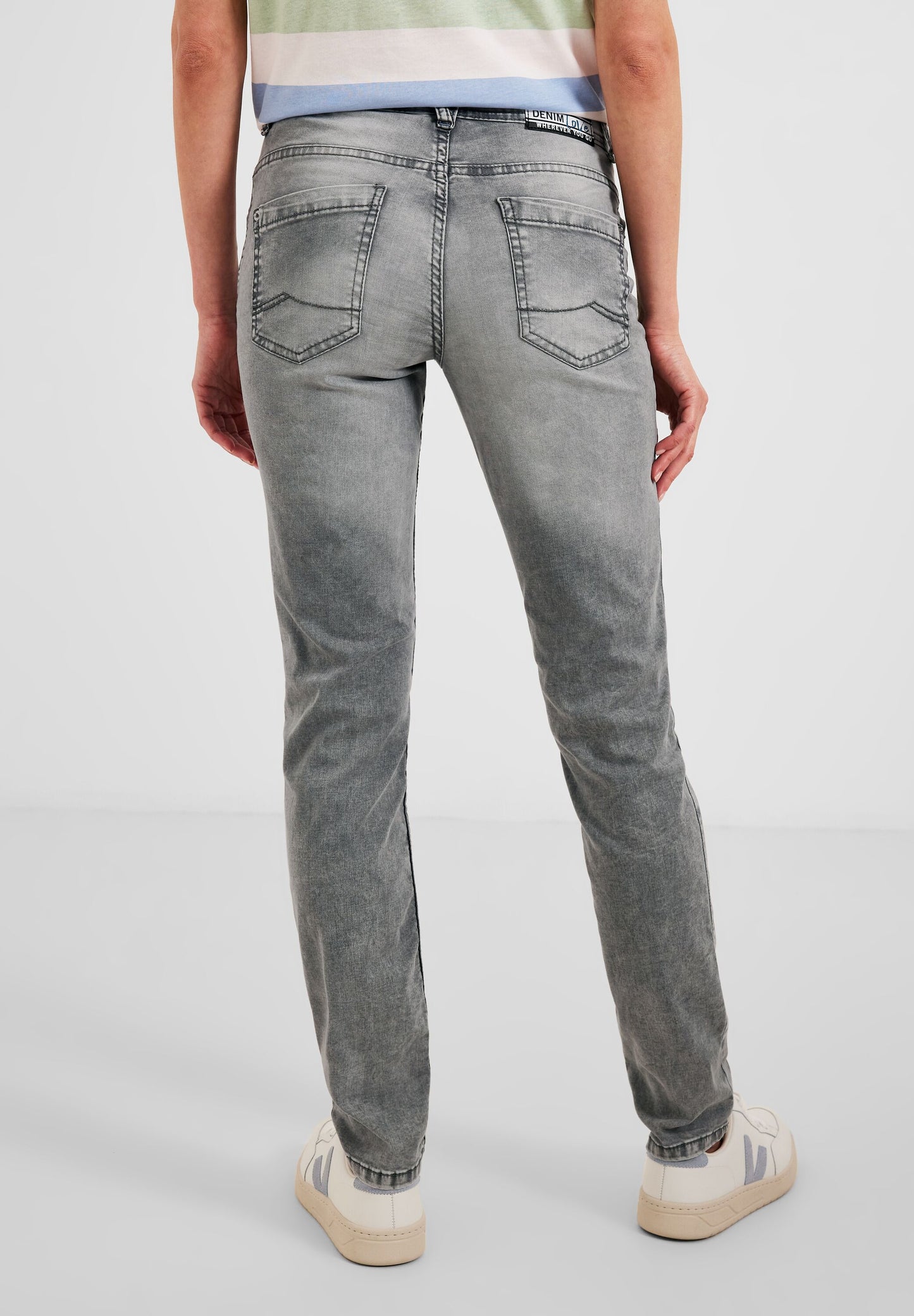 Graue Loose Fit Jeans