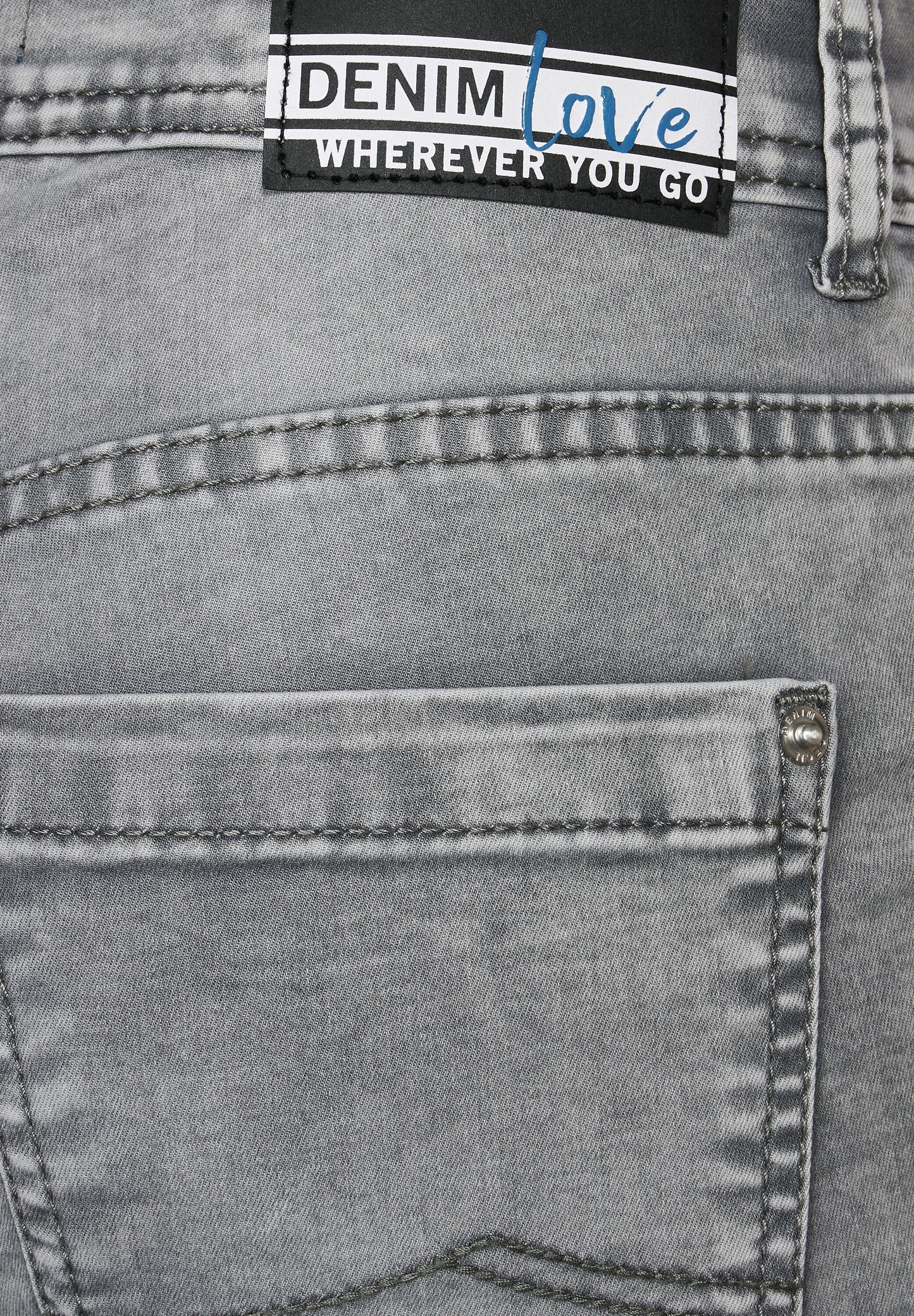 Graue Loose Fit Jeans