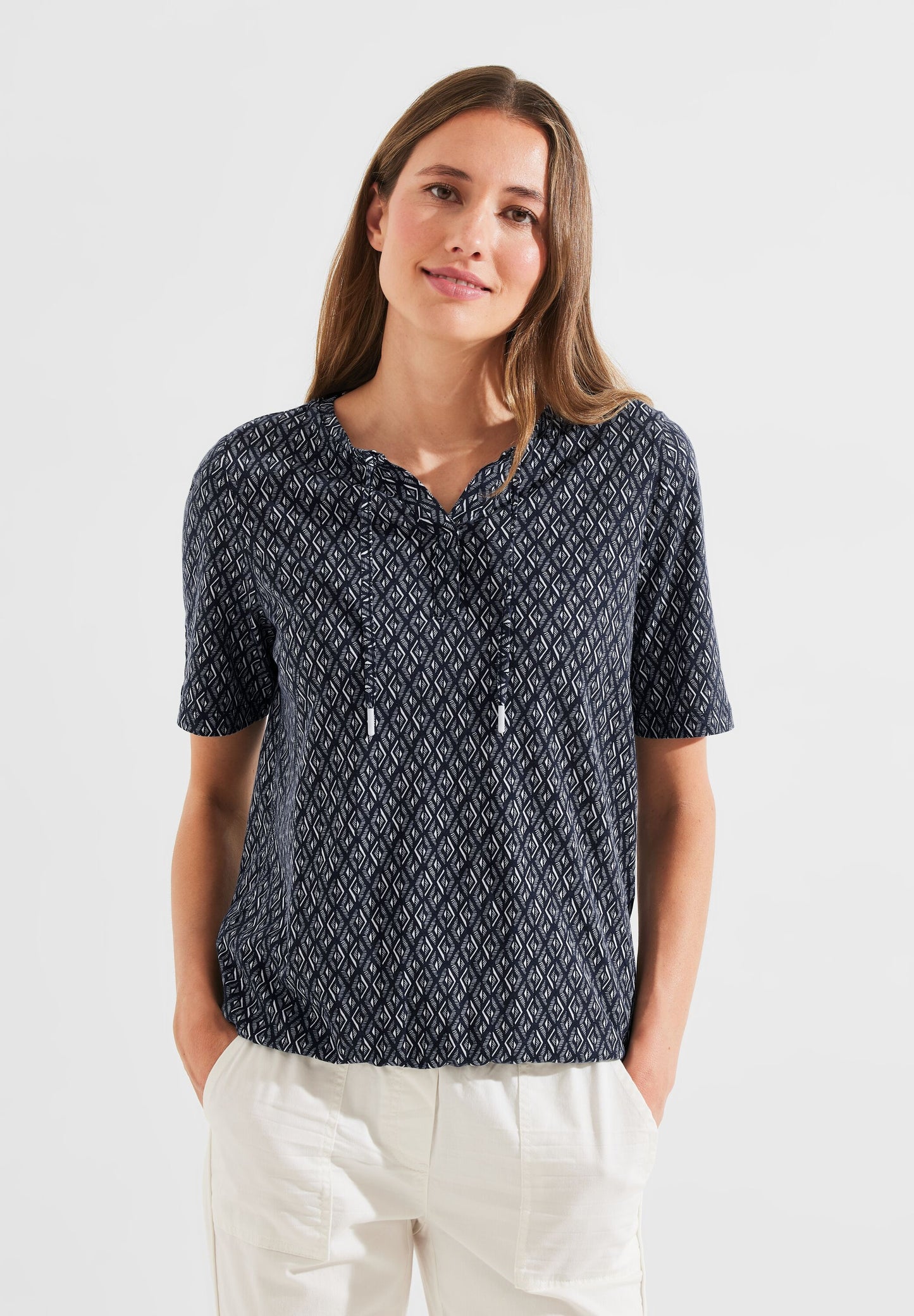 Shirt mit Rhombus Print