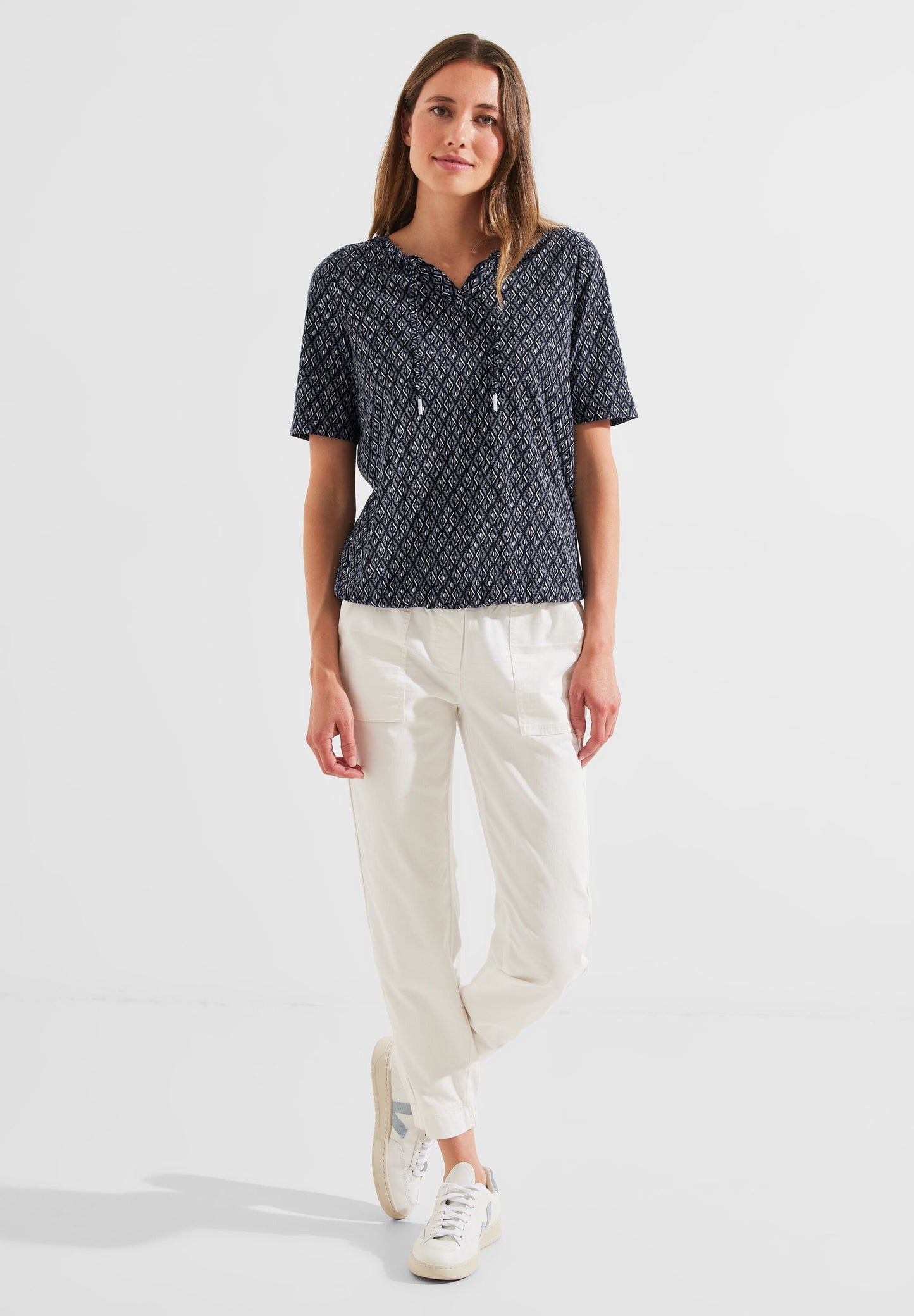 Shirt mit Rhombus Print