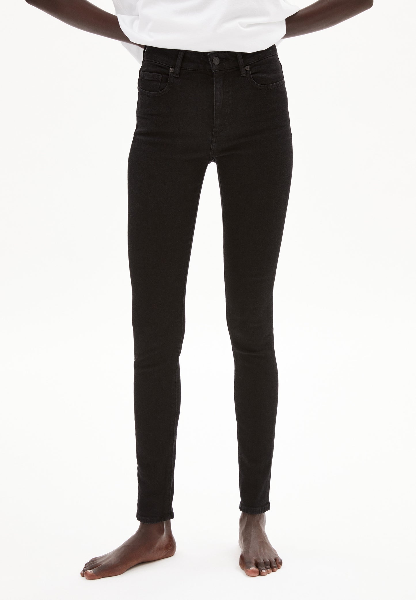 TILLAA X STRETCH Denims / 5 Pockets Skinny Solid, black night