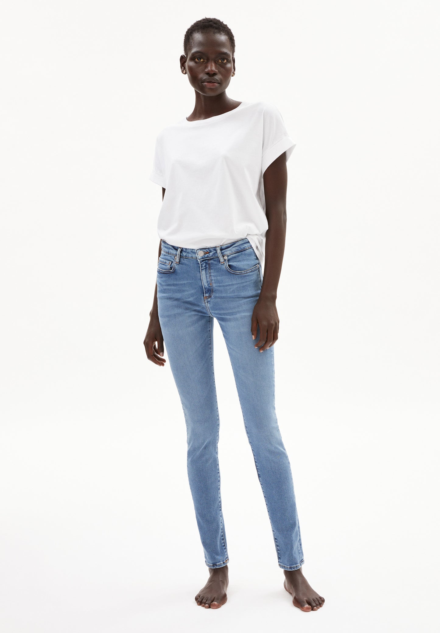 TILLAA X STRETCH Denims / 5 Pockets Skinny Solid, sky blue