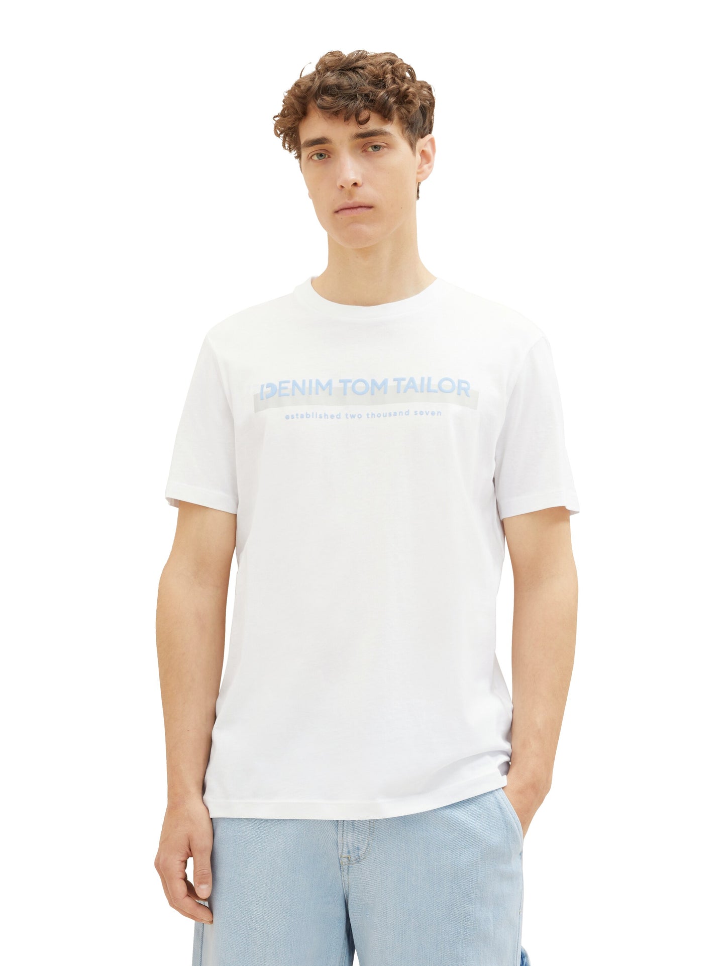 T-Shirt mit Logo Print
