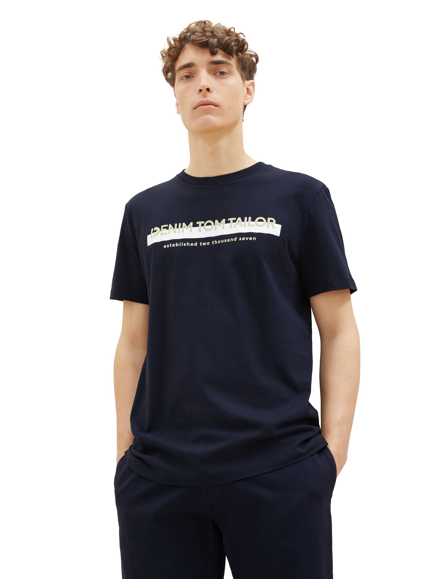 T-Shirt mit Logo Print
