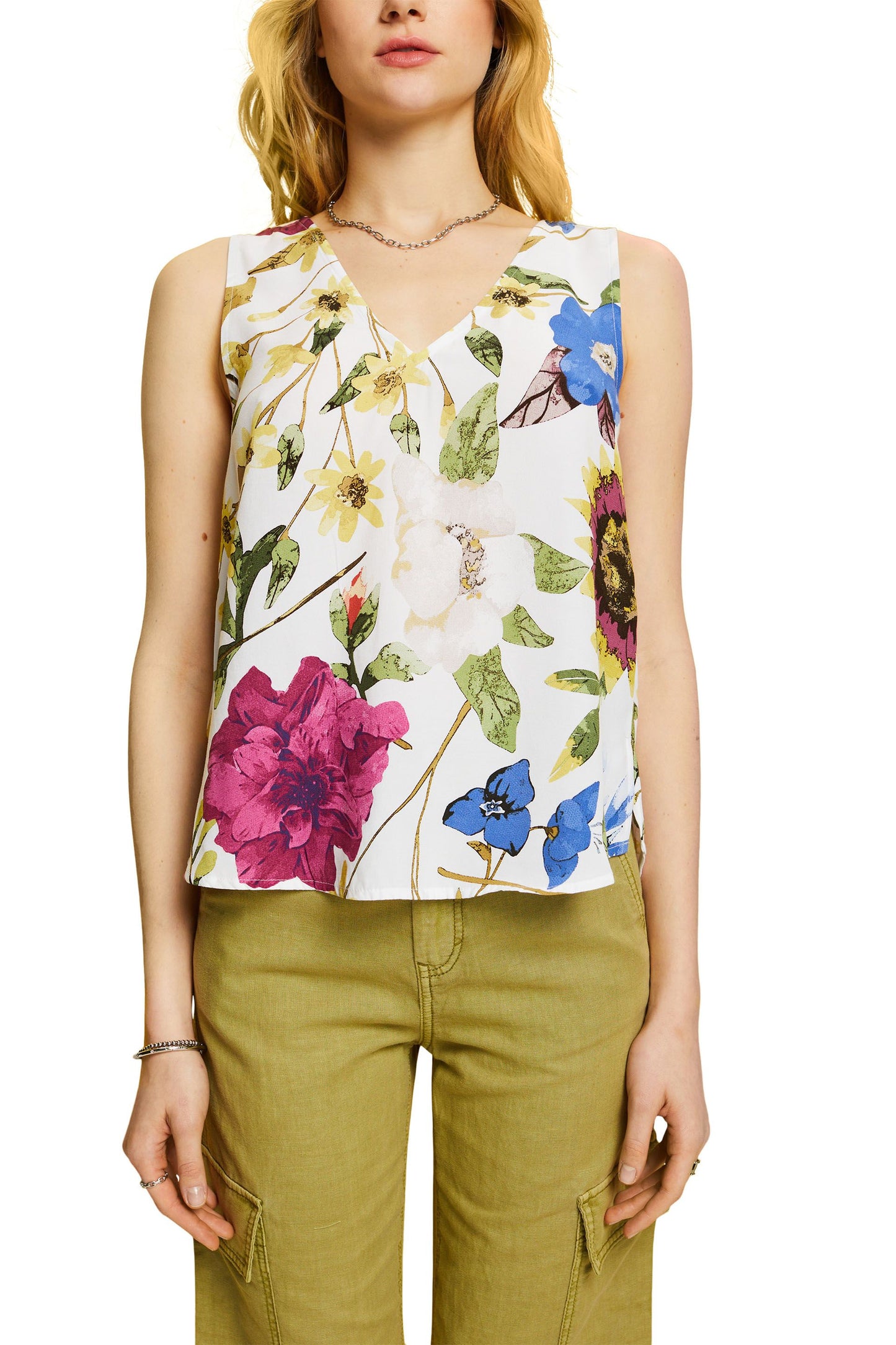 Women Blouses woven sleeveless