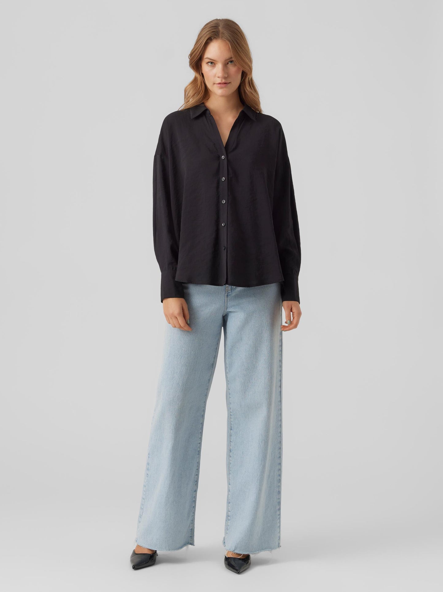 VMQUEENY LS OVERSIZE SHIRT WVN GA NOOS