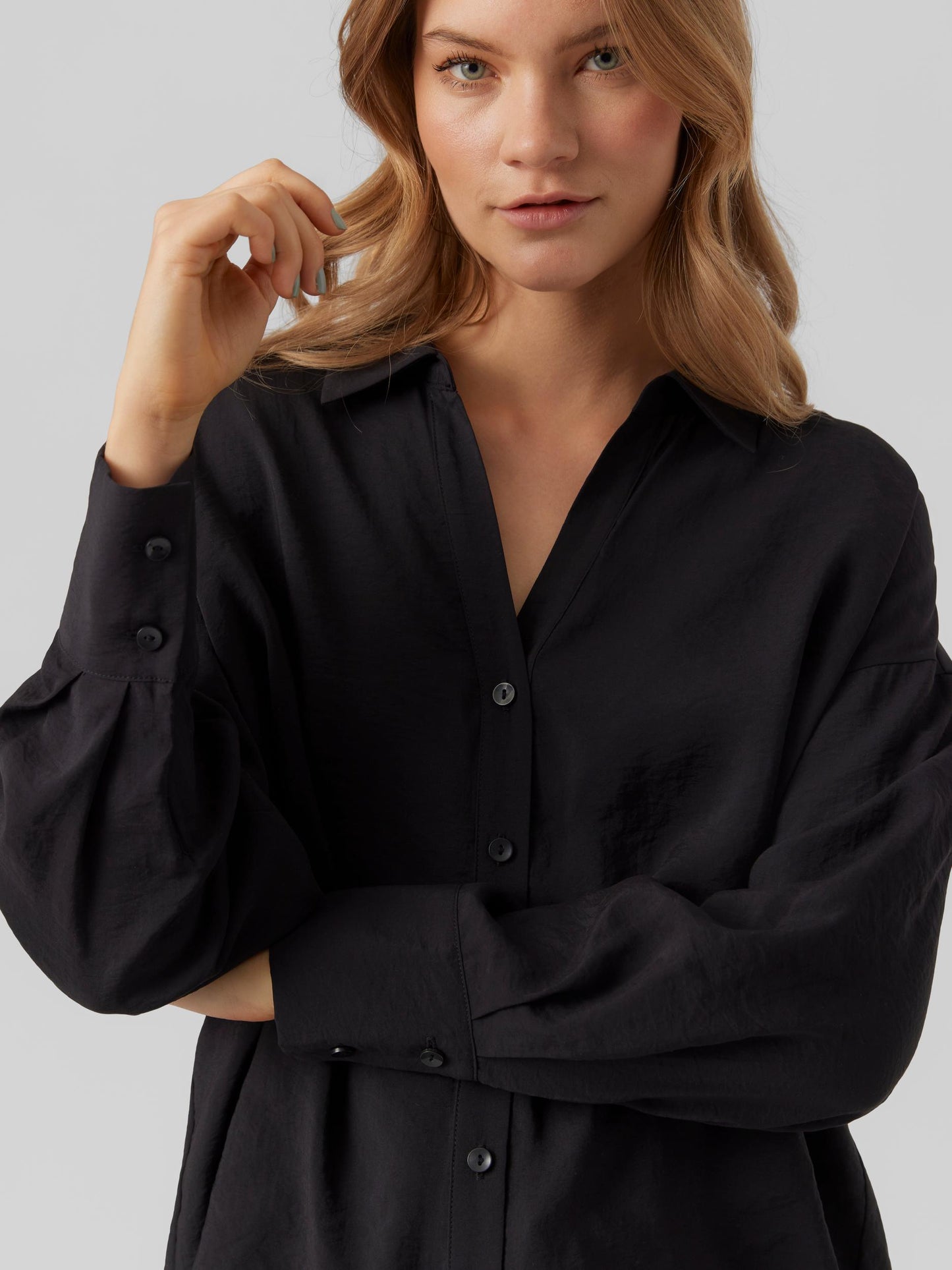 VMQUEENY LS OVERSIZE SHIRT WVN GA NOOS