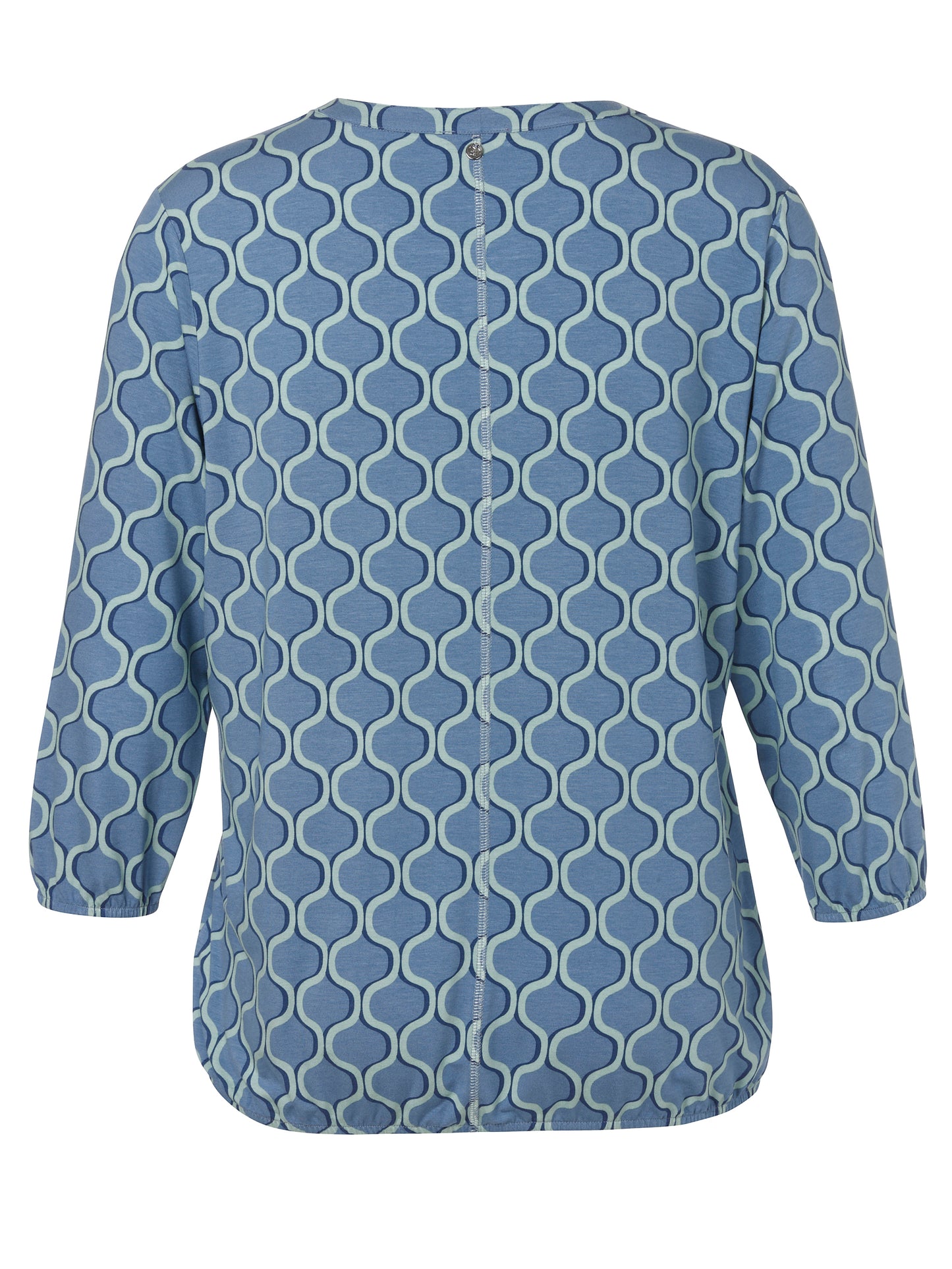 T-Shirt V-Ausschnitt 3/4 Arm Druck