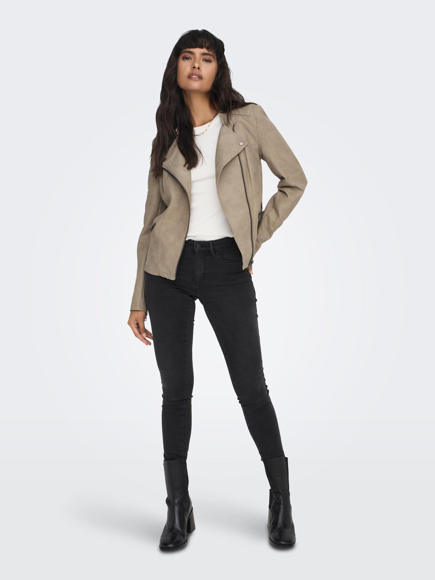 ONLAVA FAUX LEATHER BIKER OTW NOOS