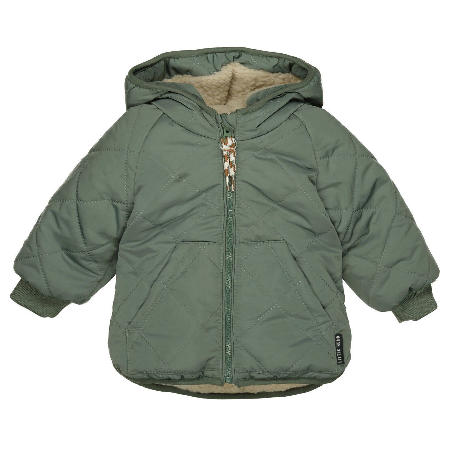 Steppjacke mit Teddy-Fell auf der Innenseite