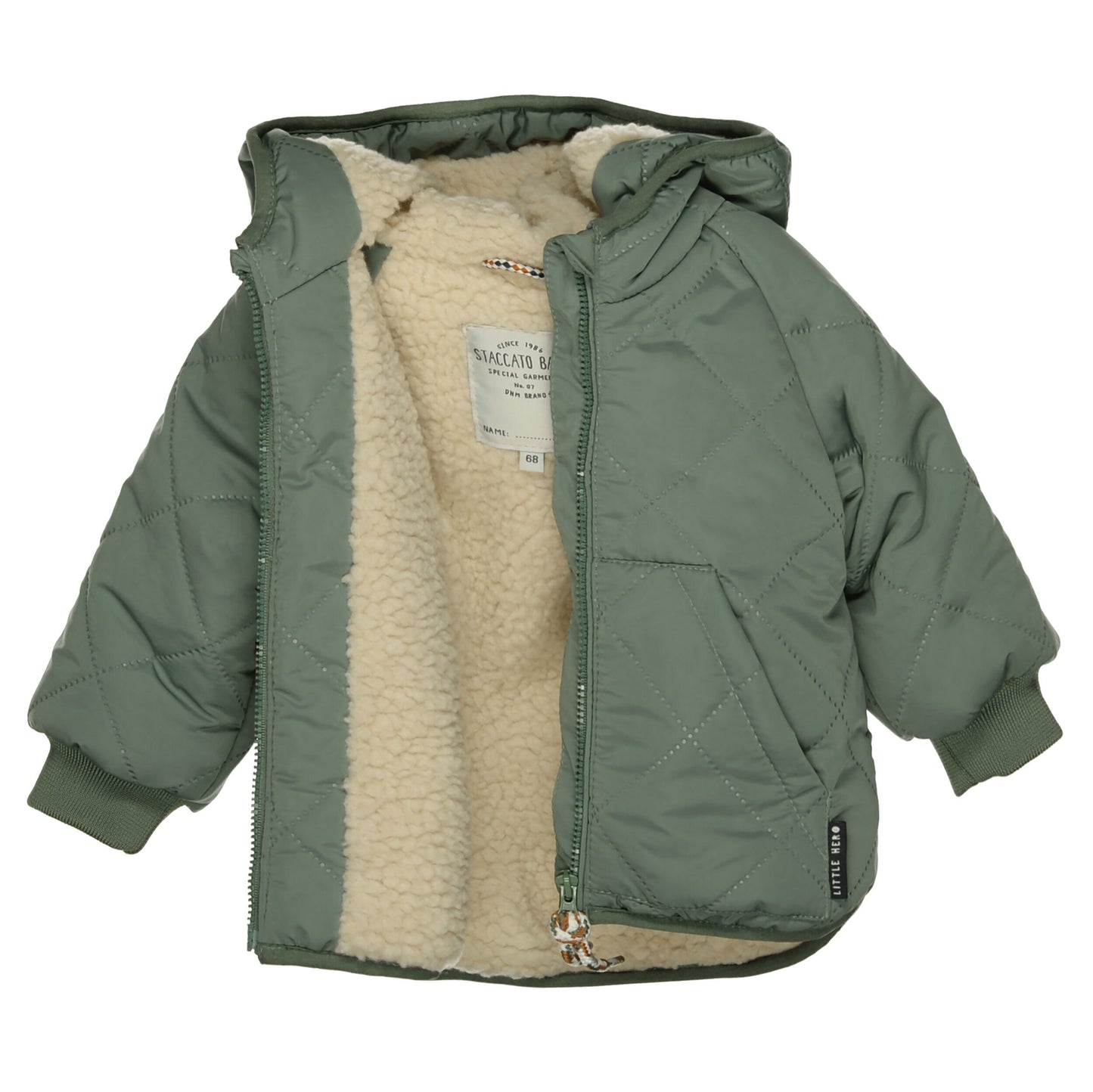 Steppjacke mit Teddy-Fell auf der Innenseite