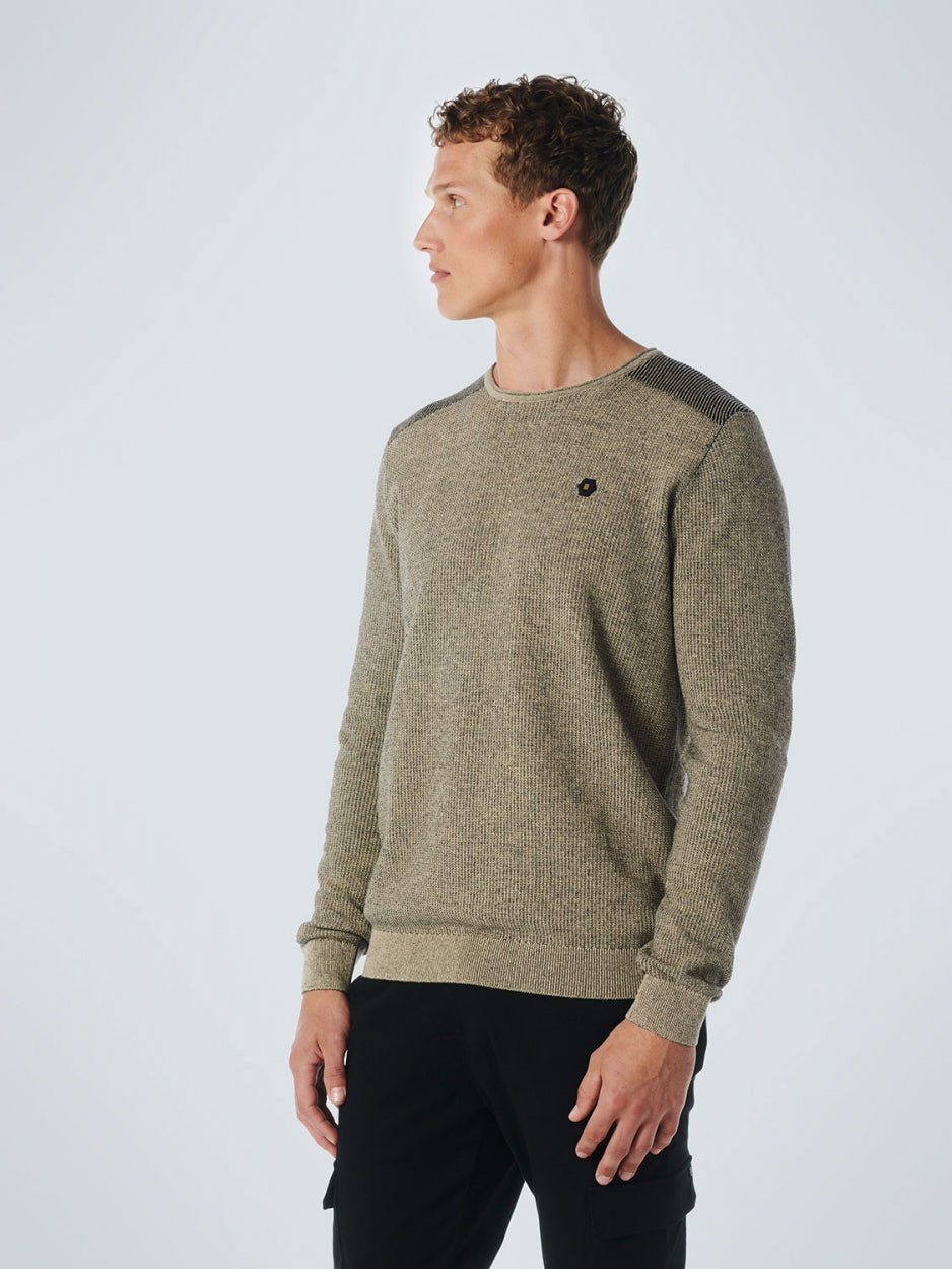 Pullover Crewneck 2 Coloured Jacquard