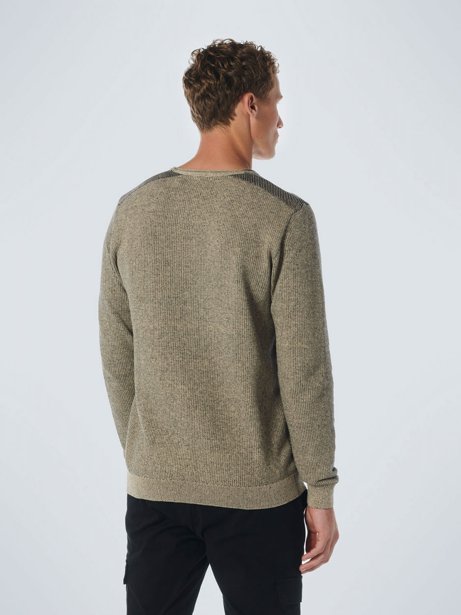 Pullover Crewneck 2 Coloured Jacquard