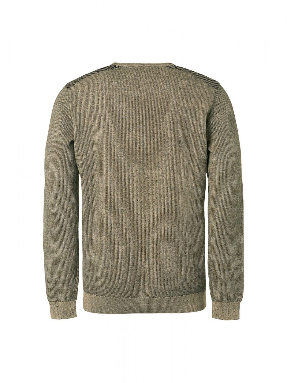 Pullover Crewneck 2 Coloured Jacquard