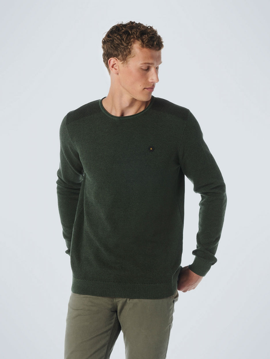 Pullover Crewneck 2 Coloured Jacquard