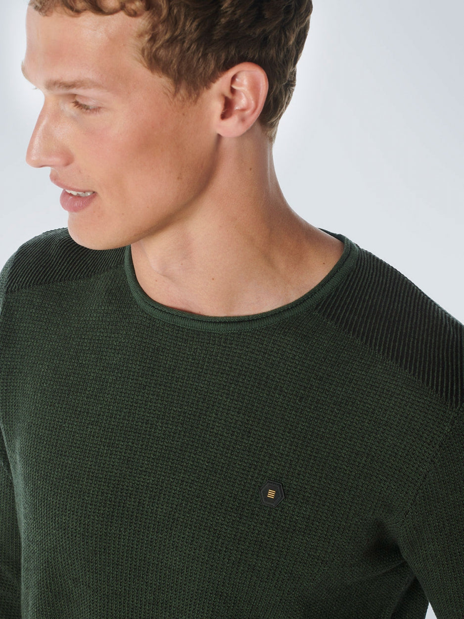 Pullover Crewneck 2 Coloured Jacquard
