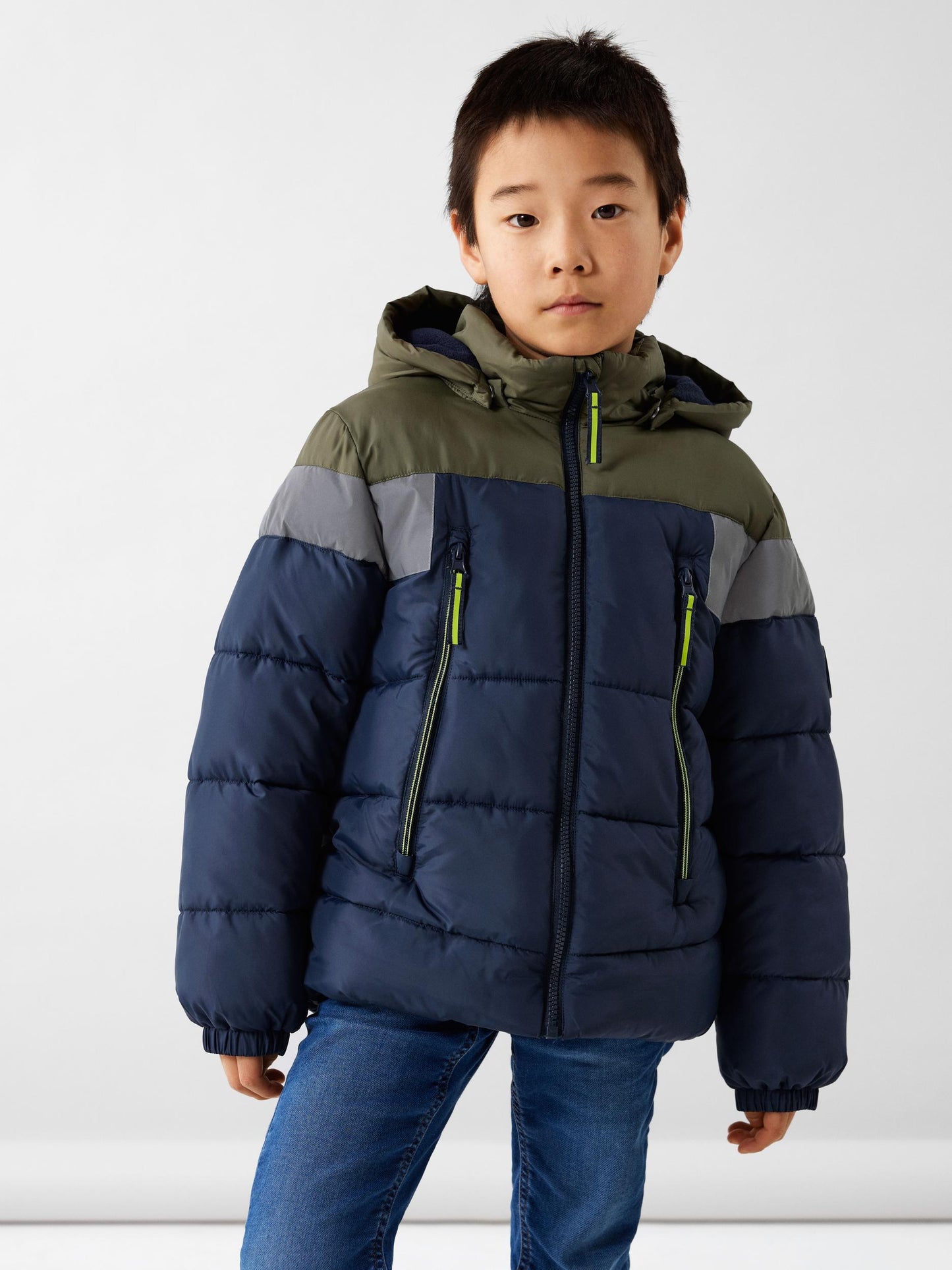 NKMMONTEL PUFFER JACKET REFL. BLOCK NOOS