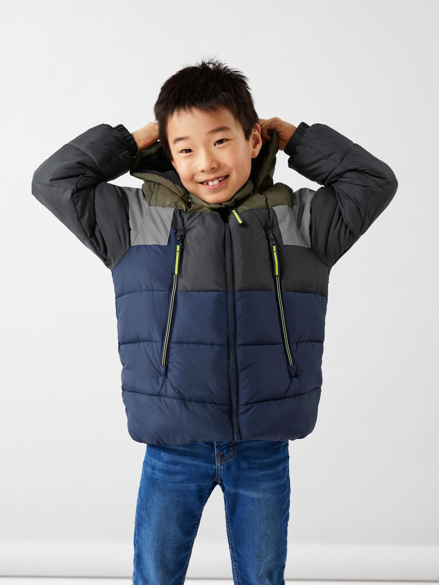NKMMONTEL PUFFER JACKET REFL. BLOCK NOOS